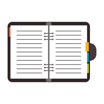 open notebook icon image vector illustration design 