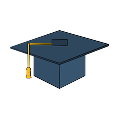 graduation cap icon image vector illustration design 