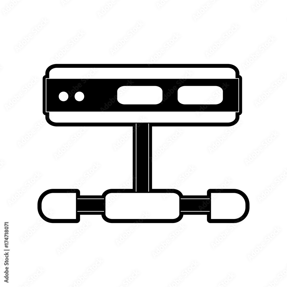 Poster server web hosting icon image vector illustration design black and white