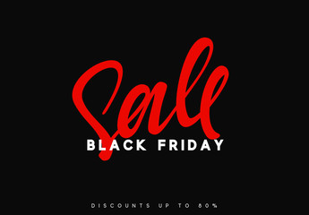 Black Friday sale, banner, poster advert. Card offert promotion design.