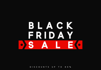 Black Friday sale, banner, poster advert. Card offert promotion design.