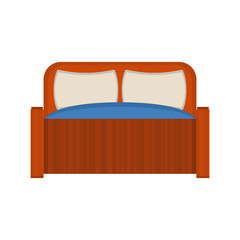 bed furniture icon image vector illustration design 