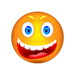 Fototapeta premium Smiley. 3D Vector Illustration.