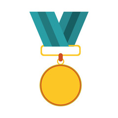 gold medal icon image vector illustration design 