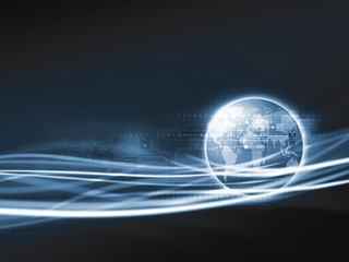 Abstract world digital background design