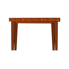 dining table frontview furniture icon image vector illustration design 