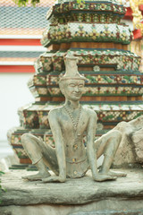 Obraz premium offering landscape in Thailand Bangkok temple . 