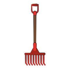 rake tool icon image vector illustration design 