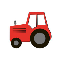 tractor farming icon image vector illustration design 