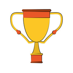 trophy cup icon image vector illustration design 