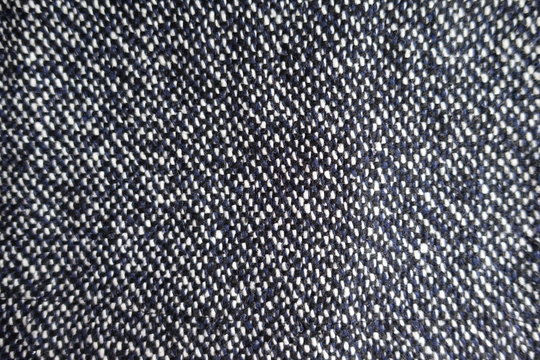 Classic Dark Grey Tweed Fabric From Above