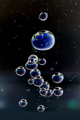 Obraz na płótnie Canvas Bubbles Abstract