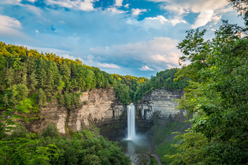 Taughannock Falls On A Cloudy Evening