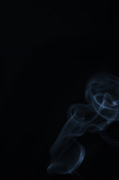 smoke, smoke on black background