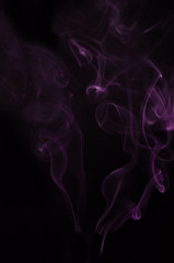 smoke, smoke on black background