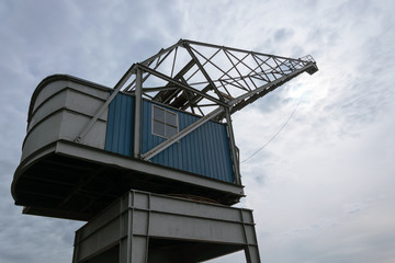 Old harbour crane in Arnhem