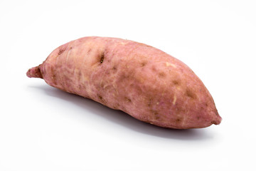 Sweet potato isolated on white background