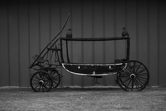 Corbillard ancien .