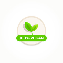 100% Vegan Label