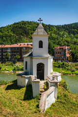 Naklejka premium Prijepolje, Serbia August 03, 2017: Old Catholic Church in Prijepolje, Serbia