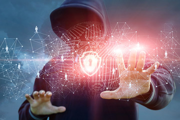 Attacker attempts to penetrate the protected network. © natali_mis