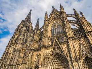 Cologne Cathedral, monument of German Catholicism and Gothic architecture  in Cologne, Germany.