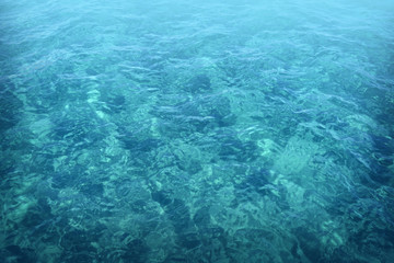 Fototapeta na wymiar blue water sea
