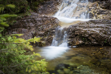 Fototapeta na wymiar Waterfall in Poland