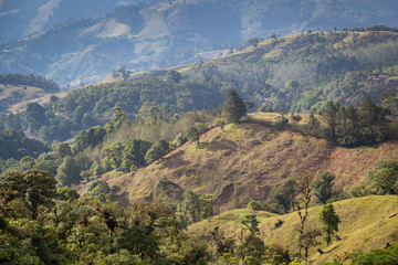 Fototapeta na wymiar Talamanca mountain landscape in Costa Rica