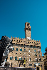 Fototapeta premium Palazzo Vecchio, torre centro storico, Firenze