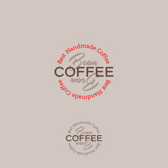 Coffee Bean Logo. Coffee emblem.