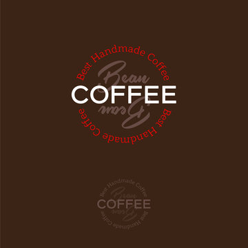 Coffee Bean Logo. Coffee emblem.