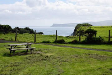 Northern Ireland Landscape Overlooking the Atlantic Ocean