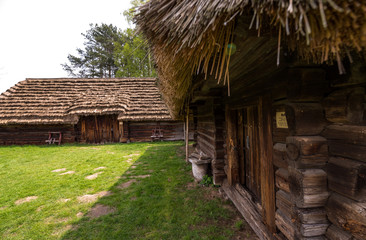 cottage house in old village