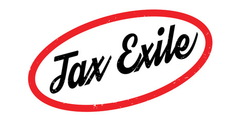 Tax Exile rubber stamp. Grunge design with dust scratches. Effects can be easily removed for a clean, crisp look. Color is easily changed.
