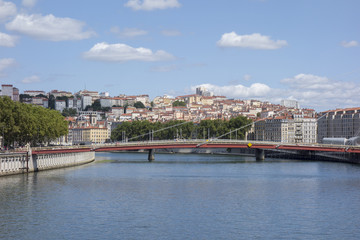 Obraz premium The beautiful city of Lyon in France