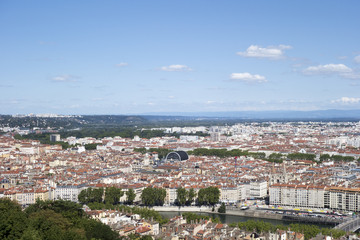 The beautiful city of Lyon in France