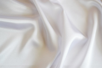 Fototapeta na wymiar Pleated White Cloth for Backgrounds