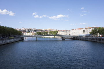 Fototapeta na wymiar The beautiful city of Lyon in France