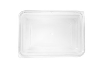 Plastic food container / Plastic container on white background. - 174754289