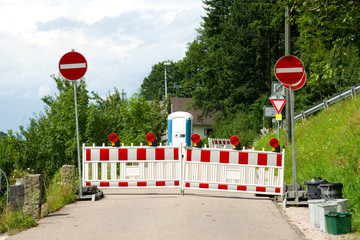 Gesperrte Strasse
