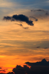 beautiful colorful sky and cloud in twilight time background