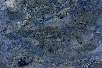 Fotobehang Close up van blauwe marmeren textuur, dure steen. © Dmytro Synelnychenko
