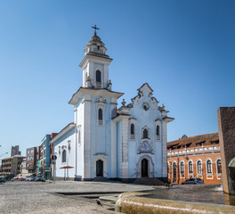 Rosario Church at Curitiba Historical Center - Curitiba, Parana, Brazil