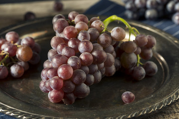 Raw Purple Organic Red Wine Grapes