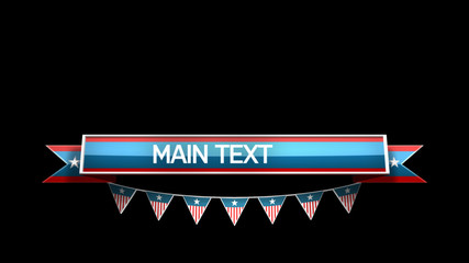 American Flag Lower Third 1