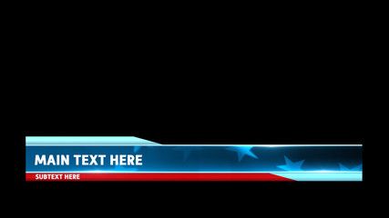 American Flag Lower Third 2