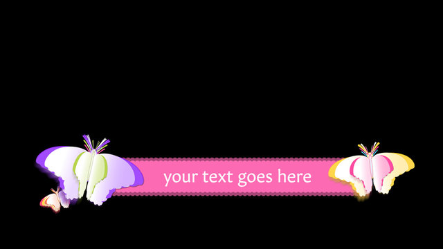 Paper Butterfly Lower Third