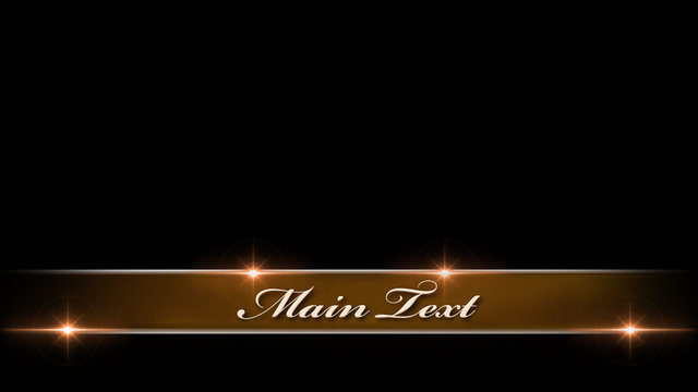 Metallic Lens Flare Lower Third