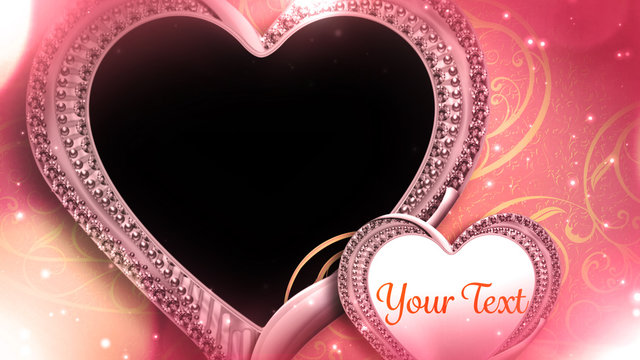 Rhinestone Heart Overlay